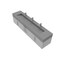 Castello Usa Nile 84-inch Gray Vanity Set with Gray Top and Chrome Handles CB-MC-84G-CHR-2053-GR - alternate 1
